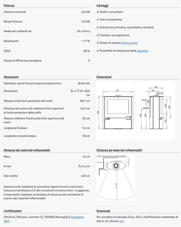 Stufe A Legna ADURO 15